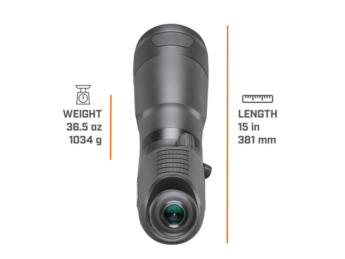 Bushnell Trophy Xtreme 20-60x65mm Spotting Scope 0.67 in Porro 45 degree WP Fully Multi-Coated Black 887520B