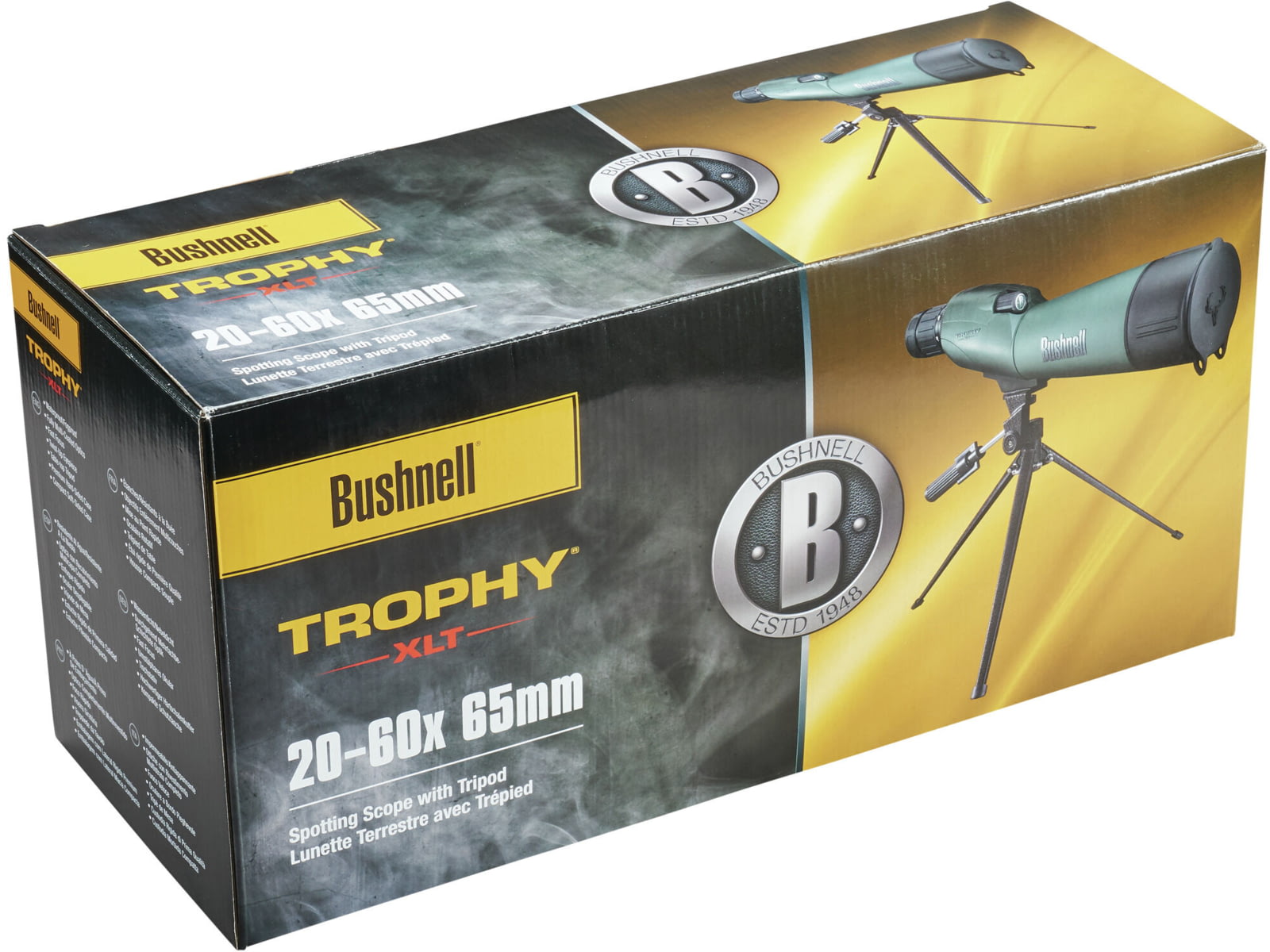 Bushnell Trophy Xtreme 20-60x65mm Porro Prism Spotting Scopes w/Hard Case FMC BOX 6L Green