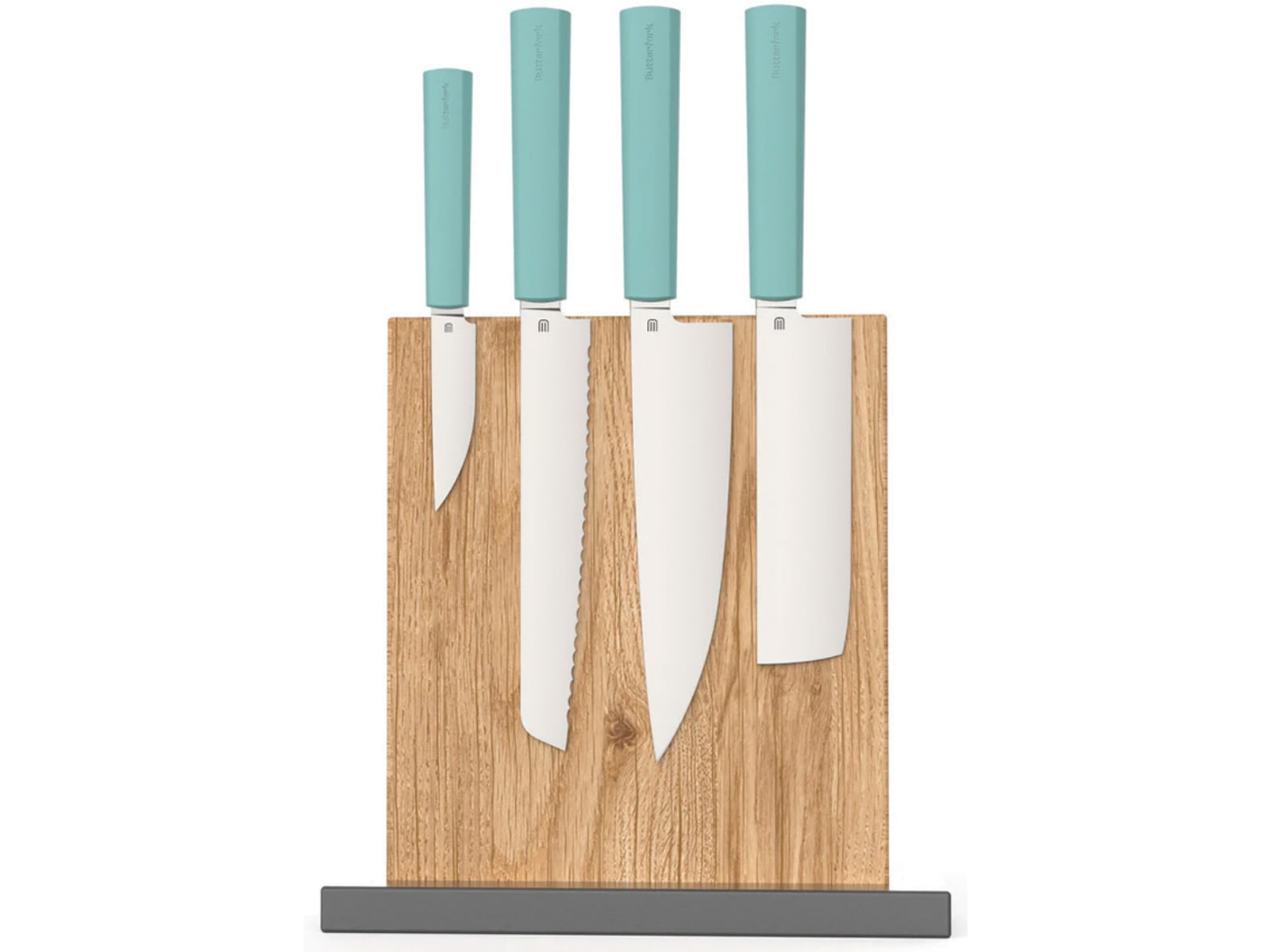 Butterfork Modern Kitchen Set w/Stand Grn BF01WSMT