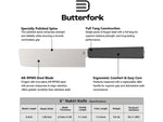 Butterfork Nakiri Knife Dark Gray BF01NKDG