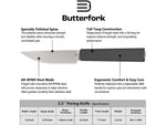 Butterfork Paring Knife Dark Gray BF01PKDG