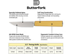 Butterfork Paring Knife Yellow BF01PKYL