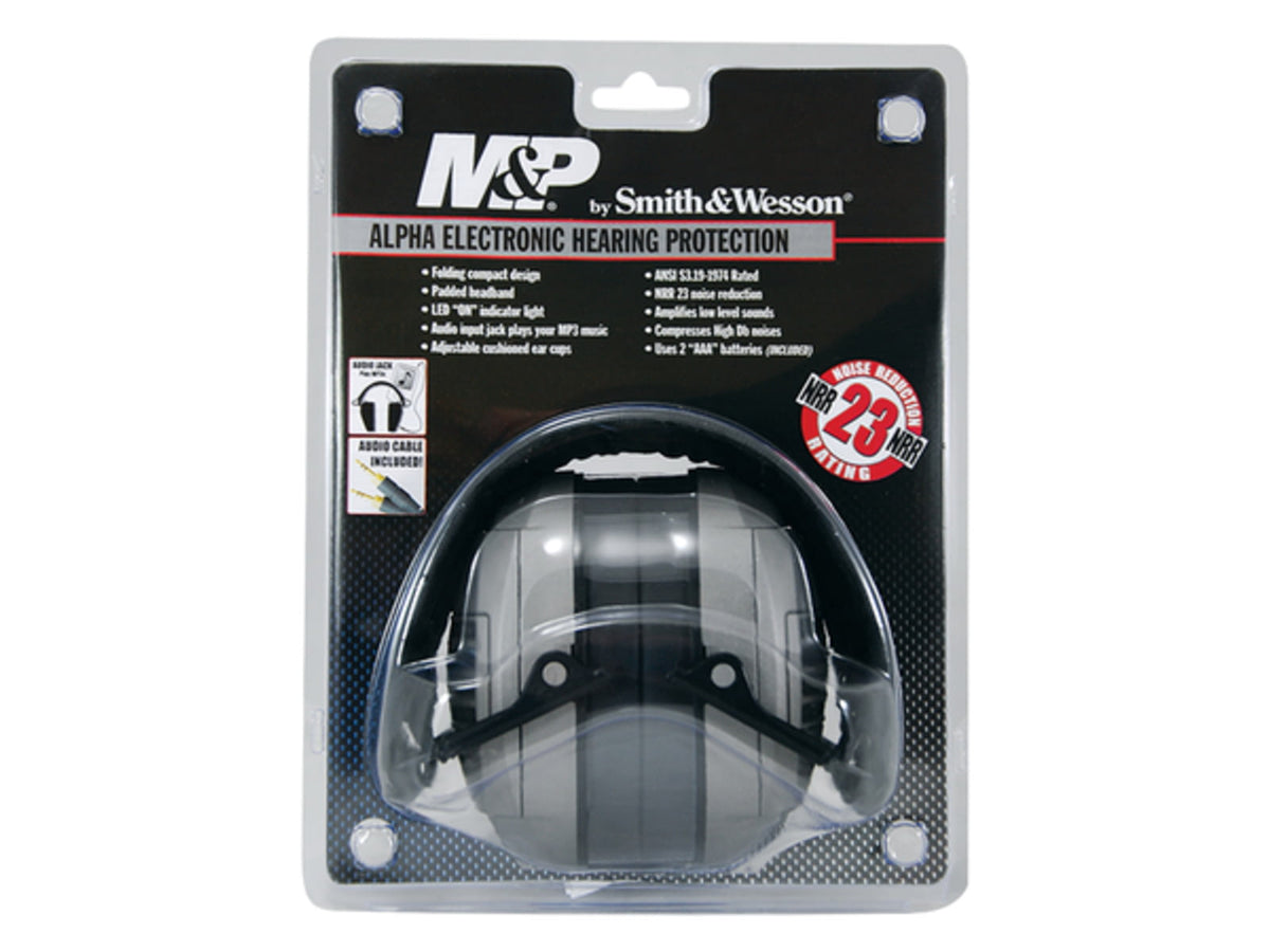 Smith & Wesson Alpha Electronic Ear Muff 23NRR 110041