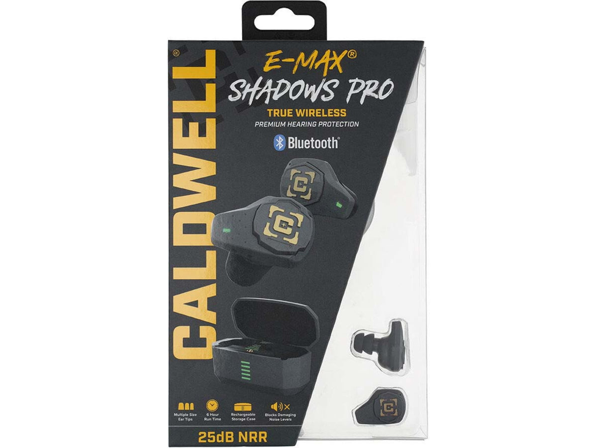 Caldwell E-Max Shadow PRO Earplugs Black 25dB 1136234