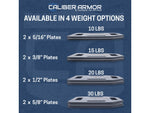 Caliber Armor Caliber Weighted Training Plates Pair of 7.5lb Plates 19-TP-1012S-7.5