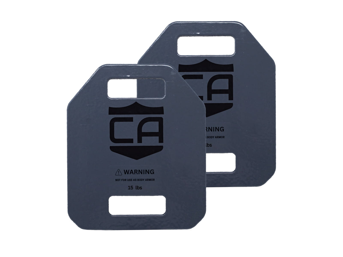 Caliber Armor Caliber Weighted Training Plates Pair of 7.5lb Plates 19-TP-1012S-7.5