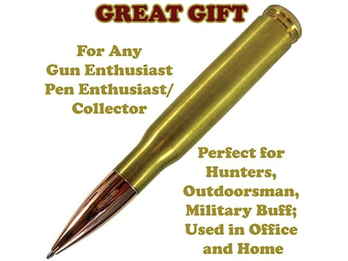 Campco Caliber Gourmet .50 Caliber Bullet Shaped Pen Gold CBG1018