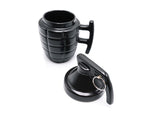Caliber Gourmet Grenade Mug w/ Lid 22oz Black Ceramic CBG-M-1069