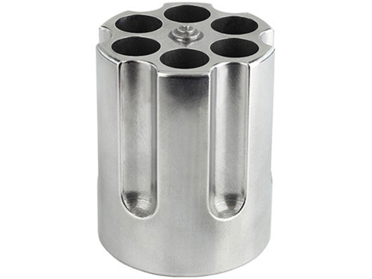Caliber Gourmet Revolver Cylinder Pen Holder Aluminum Silver CBG-1007