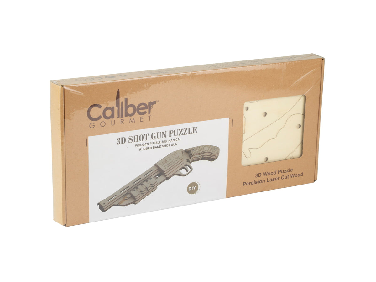 Caliber Gourmet Caliber Shot Gun Wood Puzzle Brown - CBG-PZ-05SG