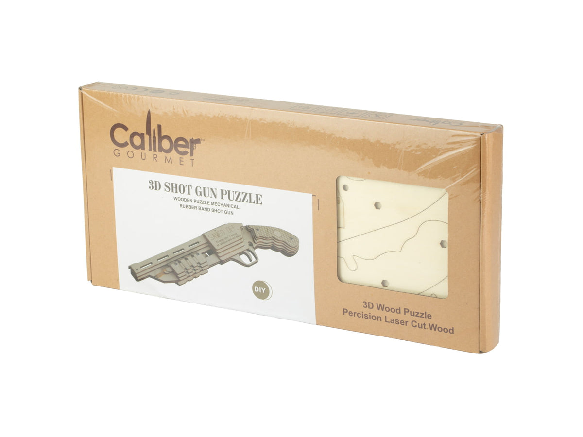 Caliber Gourmet Caliber Shot Gun Wood Puzzle Brown - CBG-PZ-05SG
