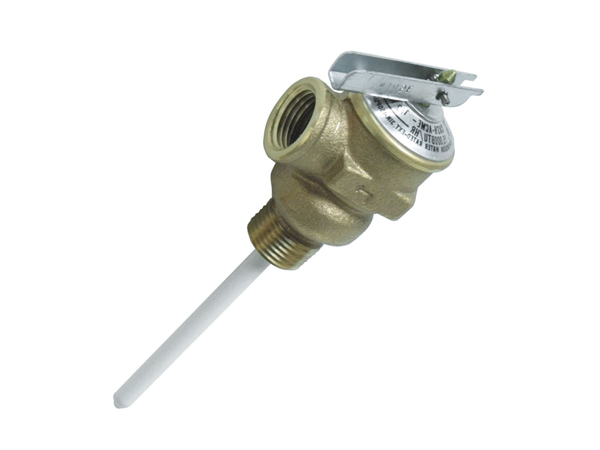 Camco Temperature & Pressure Relief Valve - 1/2" Valve w/4" Probe 10423