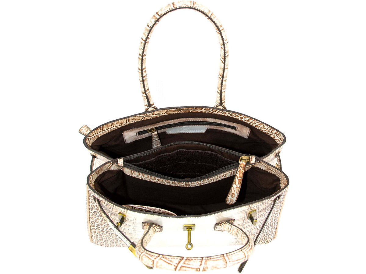 Cameleon Smith & Wesson Croc Handbag - Womens Satchel/Crocodile 49636