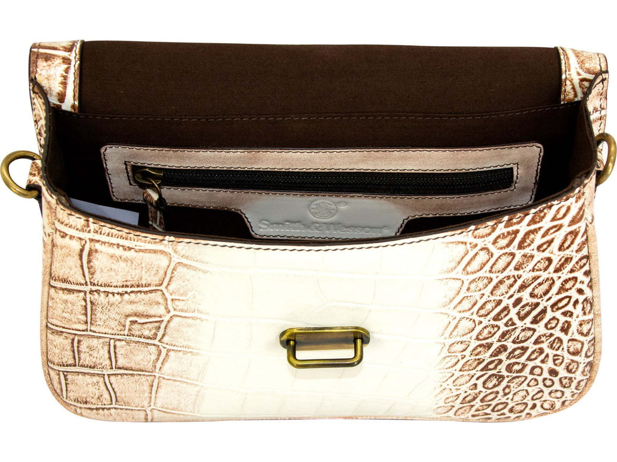 Cameleon Smith & Wesson Croc Crossbody Handbag - Womens Satchel/Crocodile 49643