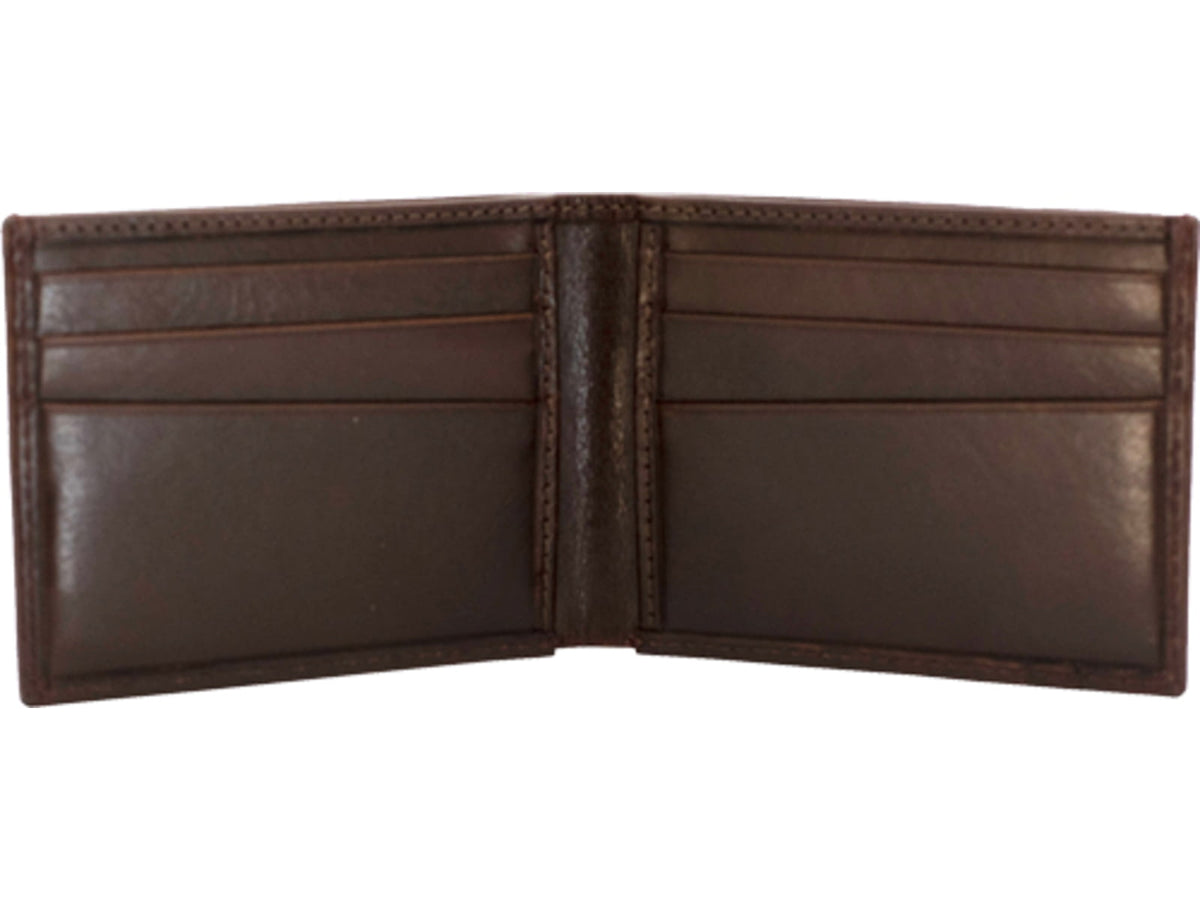 Cameleon S&w Men's Front Pockt Bi-fold Wallet Brown