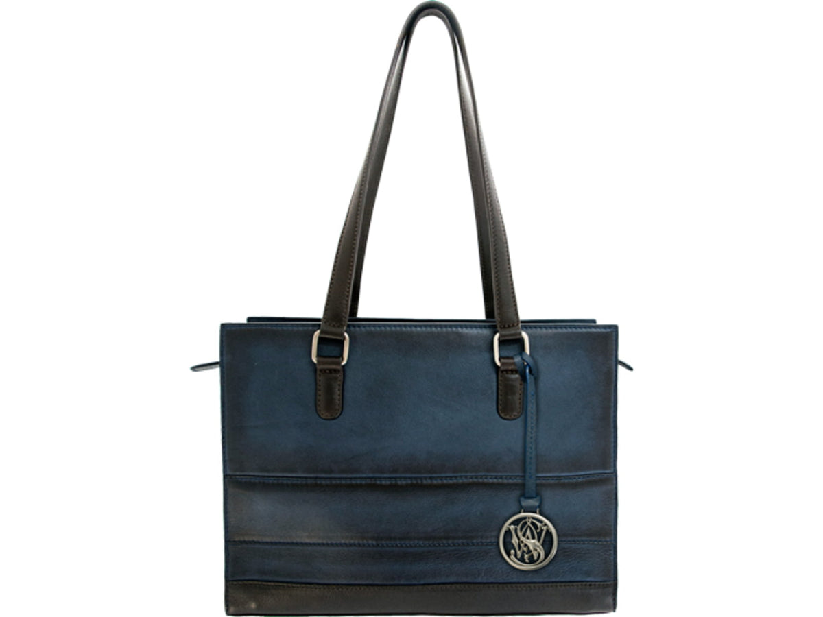 Cameleon S&w Structured Hand- Bag Cc Purse Blue