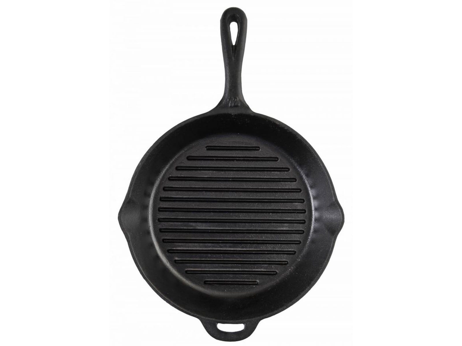 Camp Chef 12in Seasoned Cast Iron Skillet Black