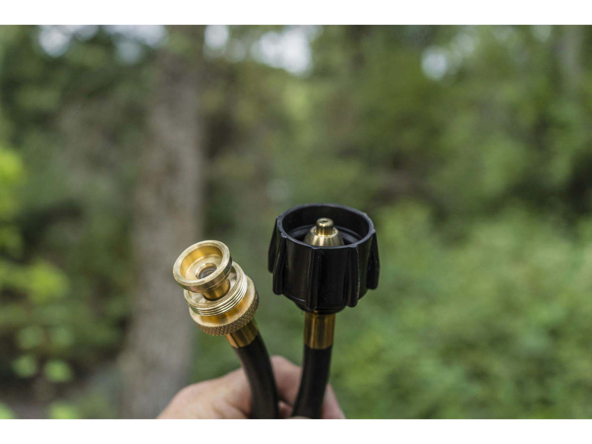 Camp Chef Bult Tank Hose Adapter Black HRDSP