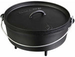 Camp Chef 12in Cast Iron Classic Standard Dutch Oven 6 Qt. Black