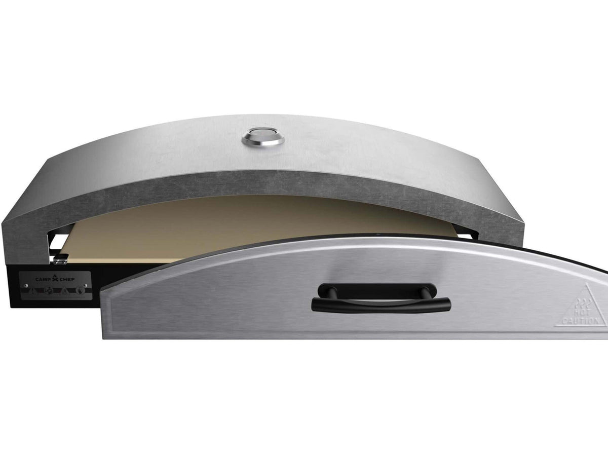 Camp Chef 14inX32in Italia Artisan Outdoor Pizza Oven Accessory W/ Door Silver