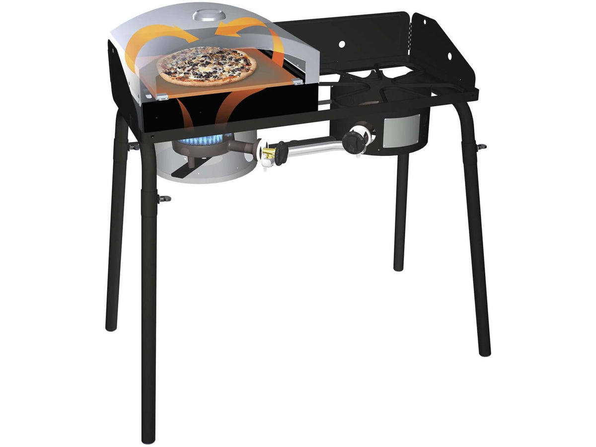 Camp Chef 14inX32in Italia Artisan Outdoor Pizza Oven Accessory W/ Door Silver