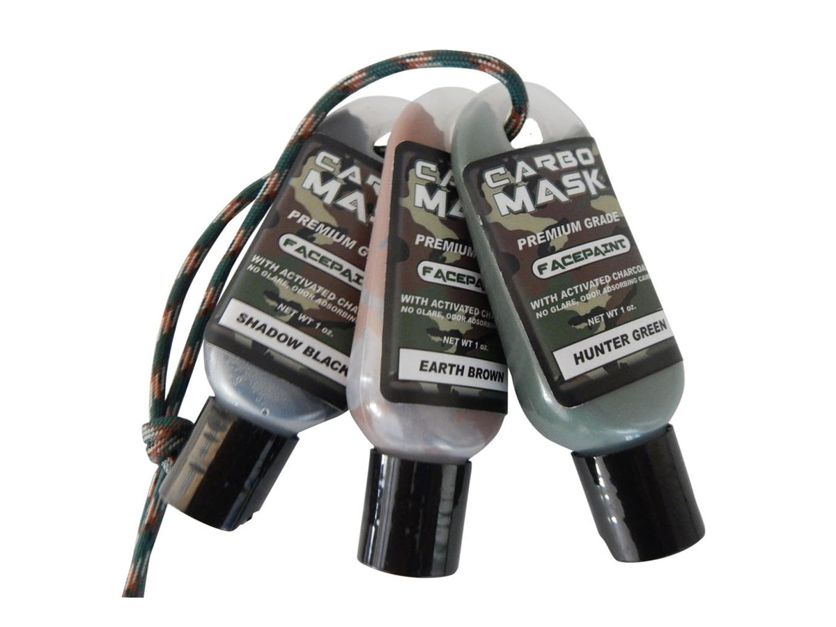 Carbomask Facepaint Black/Green/Brown 1 oz. 3 pk.