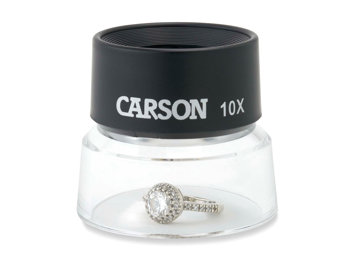 Carson 10x Power Stand LumiLoupe Black