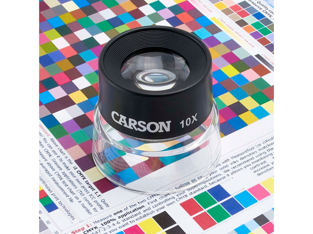 Carson 10x Power Stand LumiLoupe Black