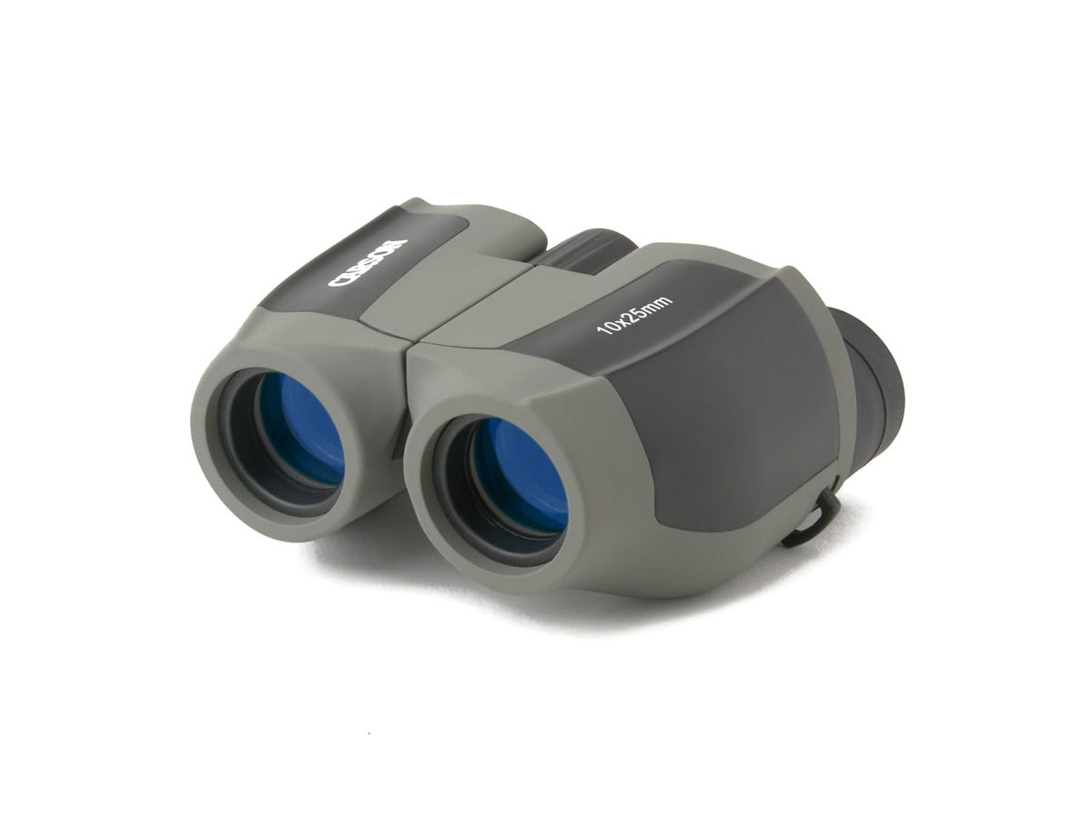 Carson Scout Plus 10x25mm Porro Prism Binoculars Matte Gray/Black JD-025