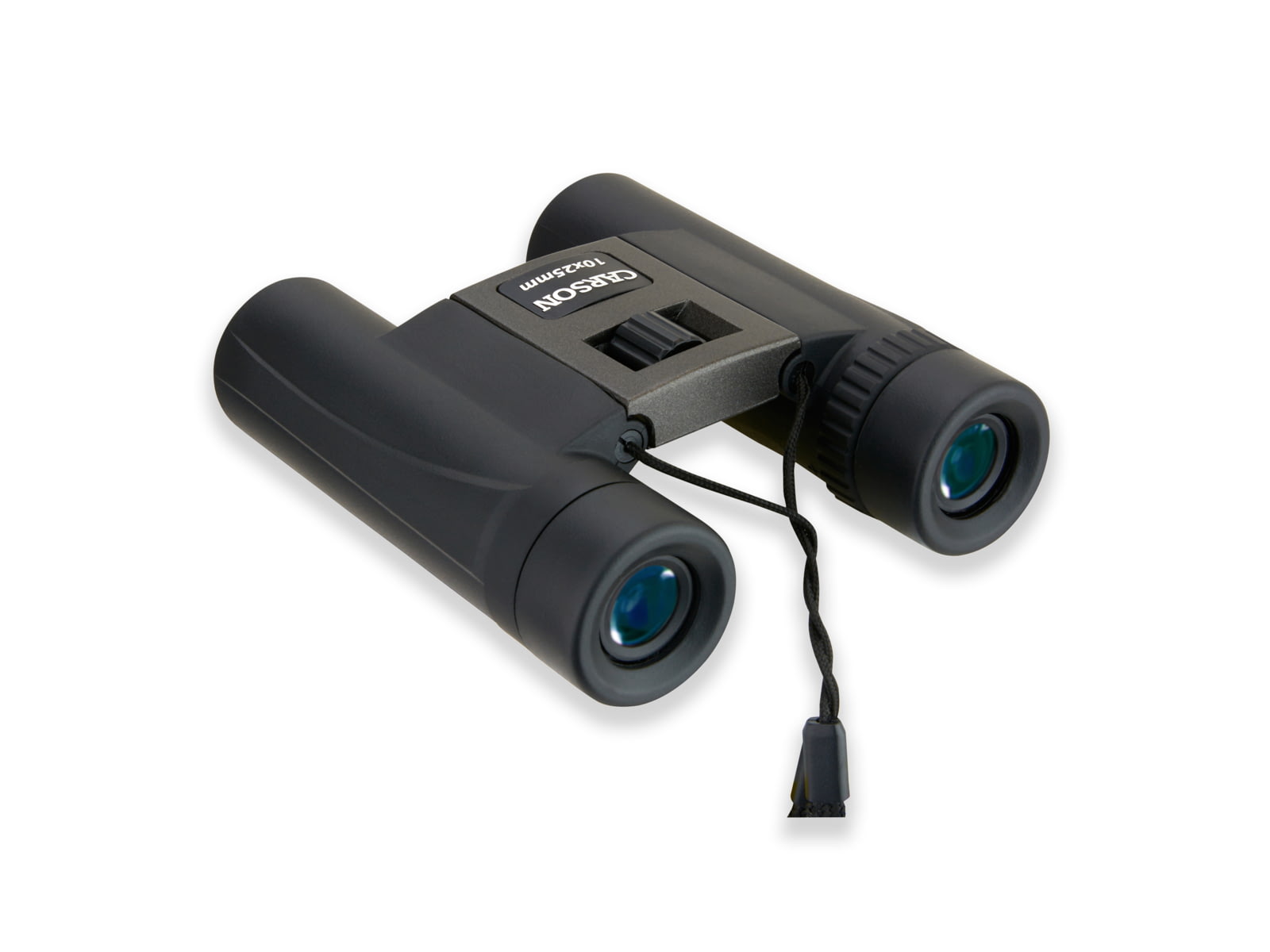 Carson 10x25mm Power Ultra Lightweight Compact Roof Prism Binoculars Matte Silver/Black TM-025