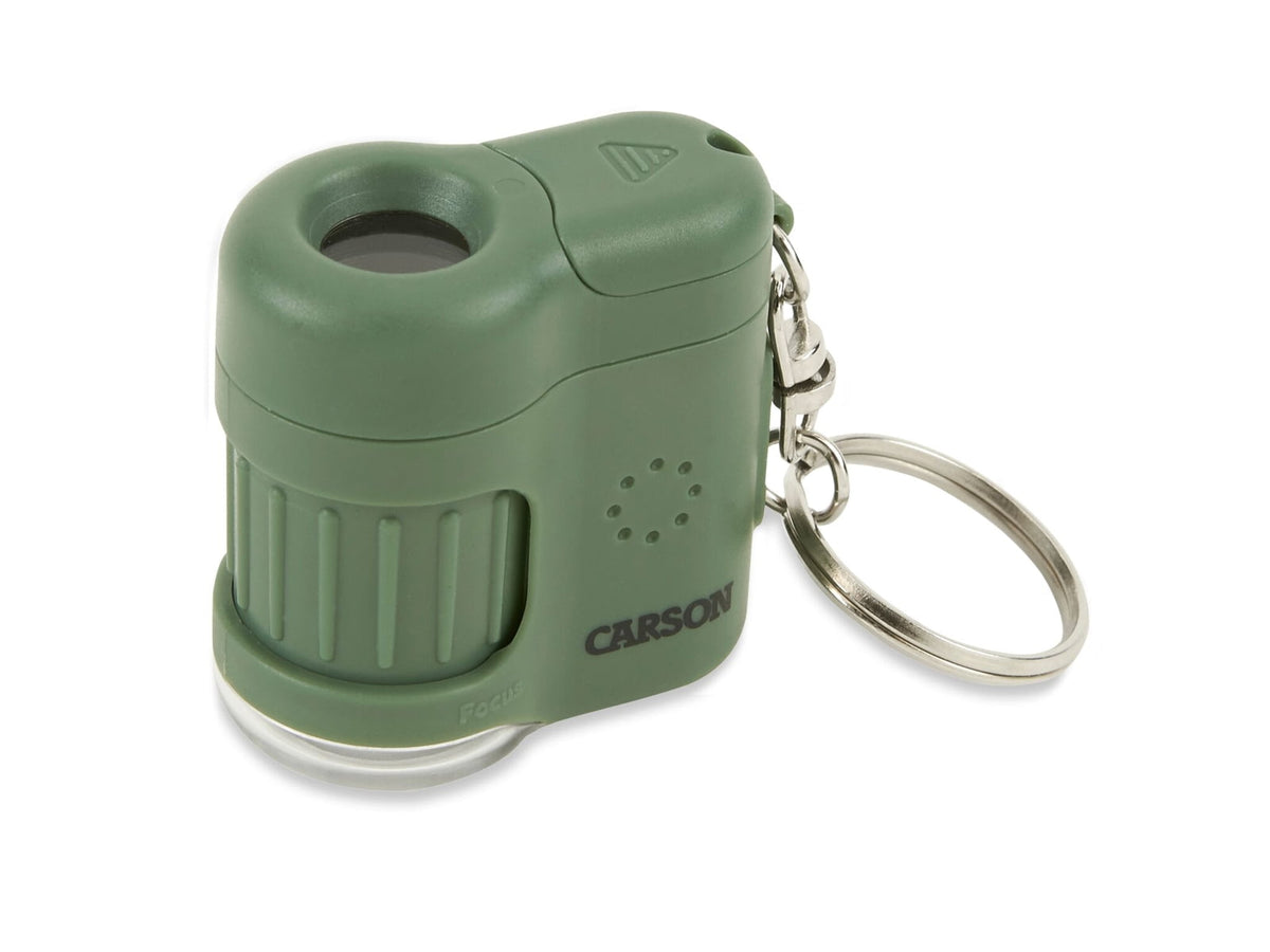 Carson 20x MicroMini LED Lighted Pocket Microscope Green MM-280G