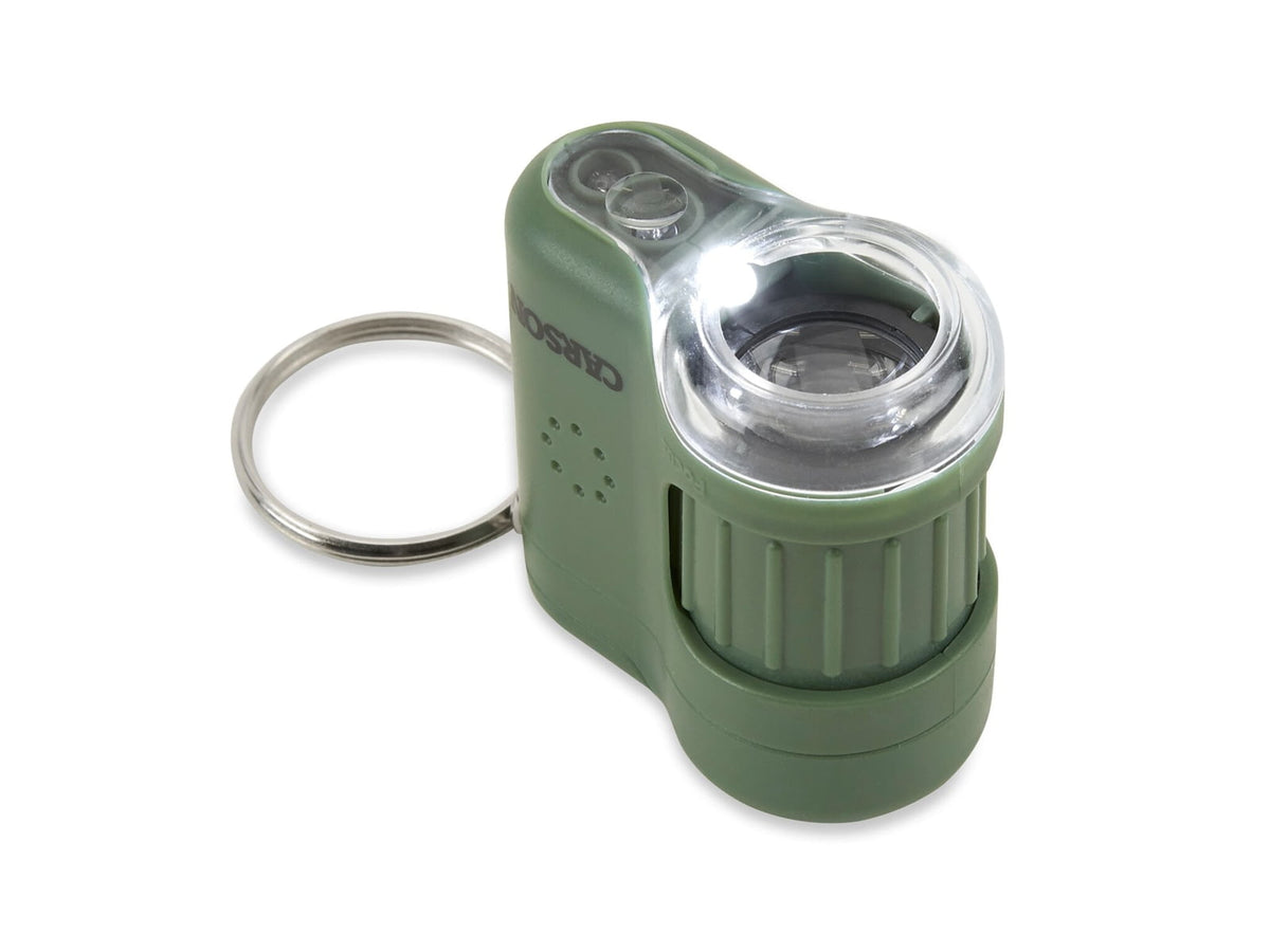 Carson 20x MicroMini LED Lighted Pocket Microscope Green MM-280G