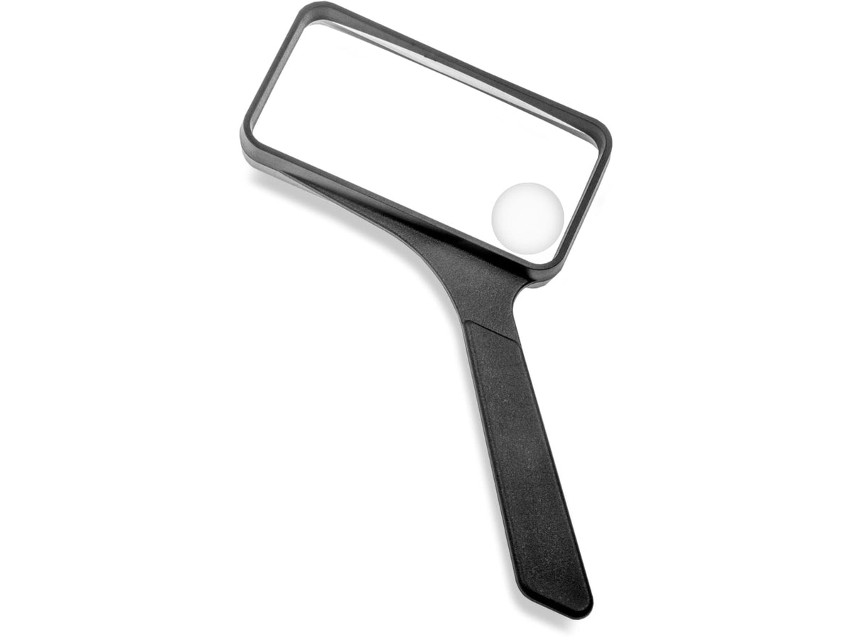 Carson 2x Rectangular Handheld Magnifier w/4.5x Spot Lens Black Small SV-XP