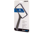 Carson 2x Rectangular Handheld Magnifier w/4.5x Spot Lens Black Small SV-XP