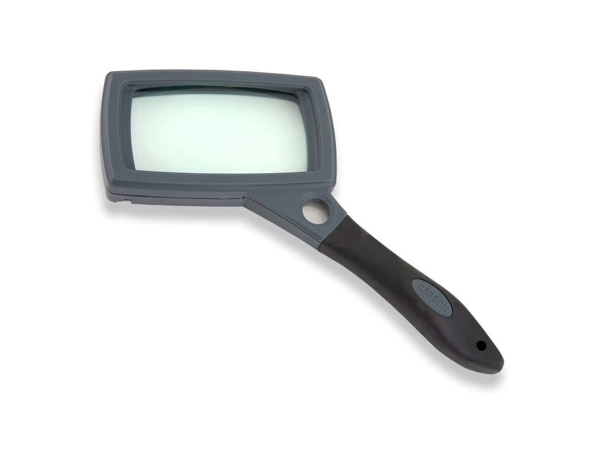 Carson 2x Soft-Grip Glass Magnifier with 11.5x Spot Lens and Stand