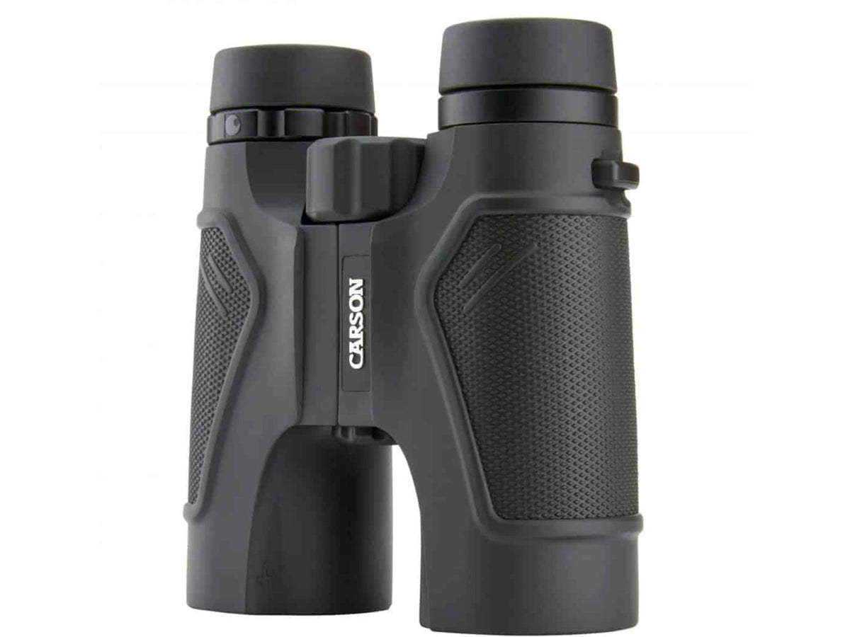 Carson 3D 10x42mm Roof Prism Waterproof Birding Binoculars Matte Black TD-042ED