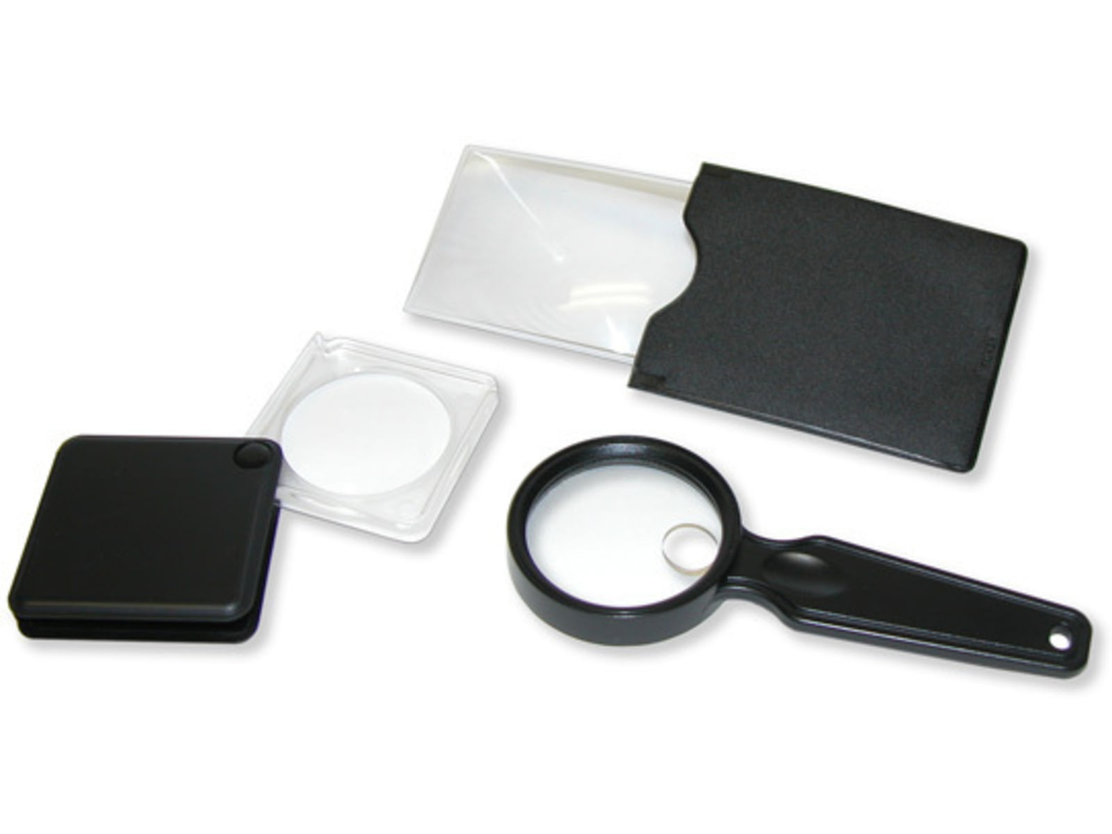 Carson 3PC Value Pack Credit Card Sized Magnifier Flip-Open Magnifier Hand Held Magnifier VP-01
