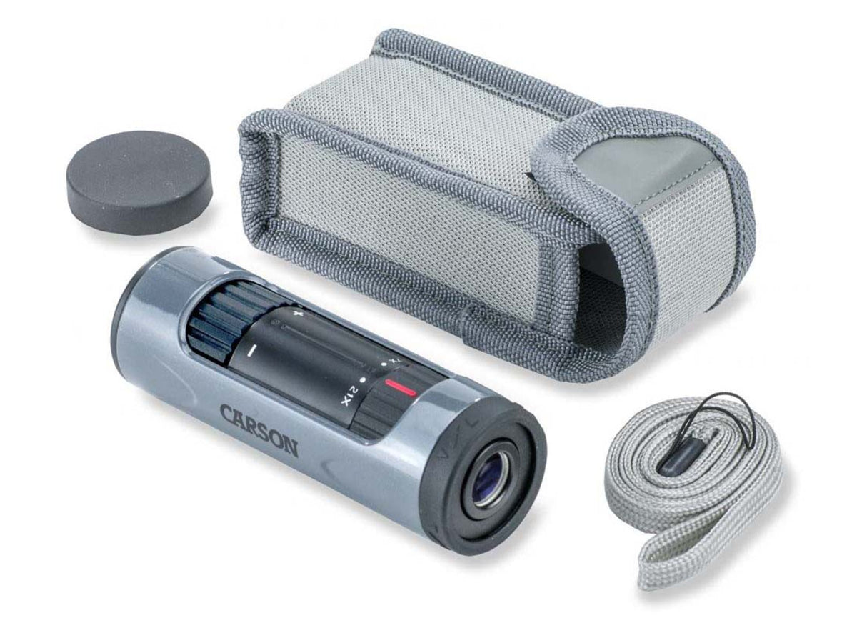 Carson 7-21x21mm MonoZoom Monocular 120-152 degrees Gray ZM-721