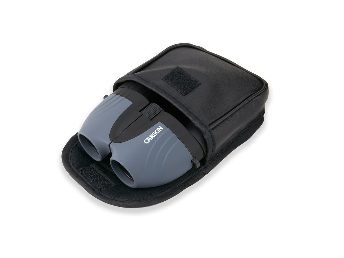 Carson Tracker 8x21mm Porro Prism Binoculars Matte Black TZ-821
