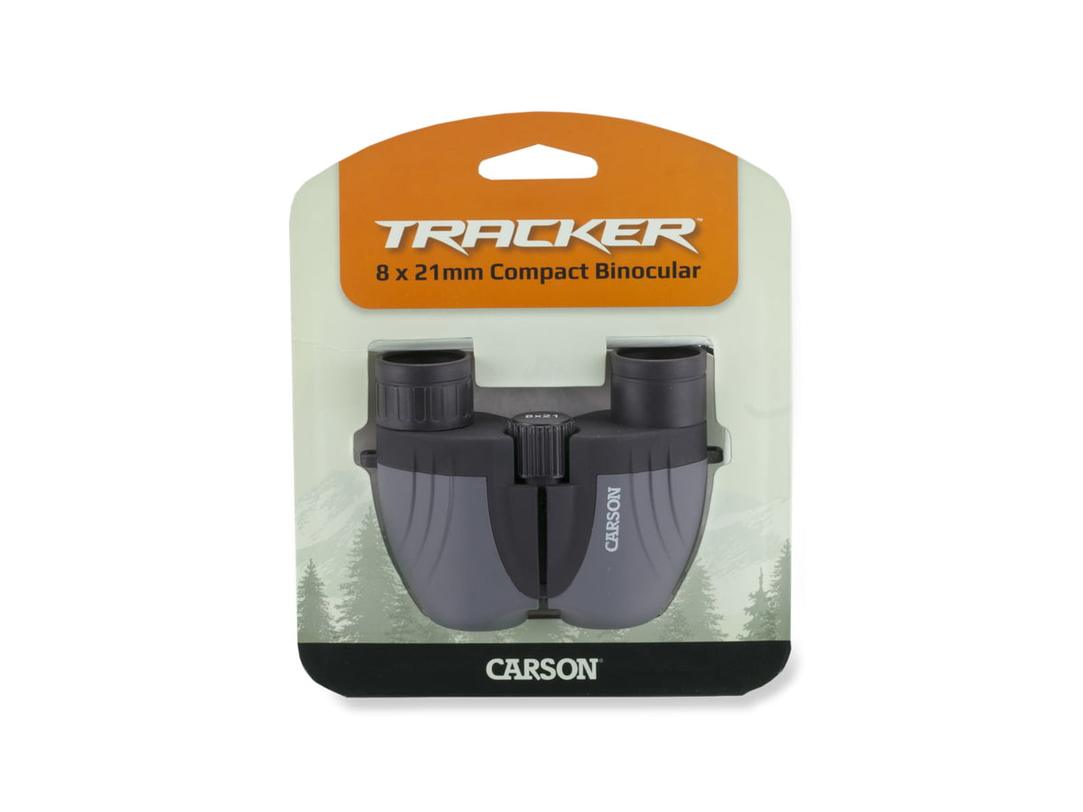 Carson Tracker 8x21mm Porro Prism Binoculars Matte Black TZ-821