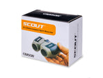 Carson Scout 8x22mm Porro Prism Binoculars Matte Gray/Black JD-822