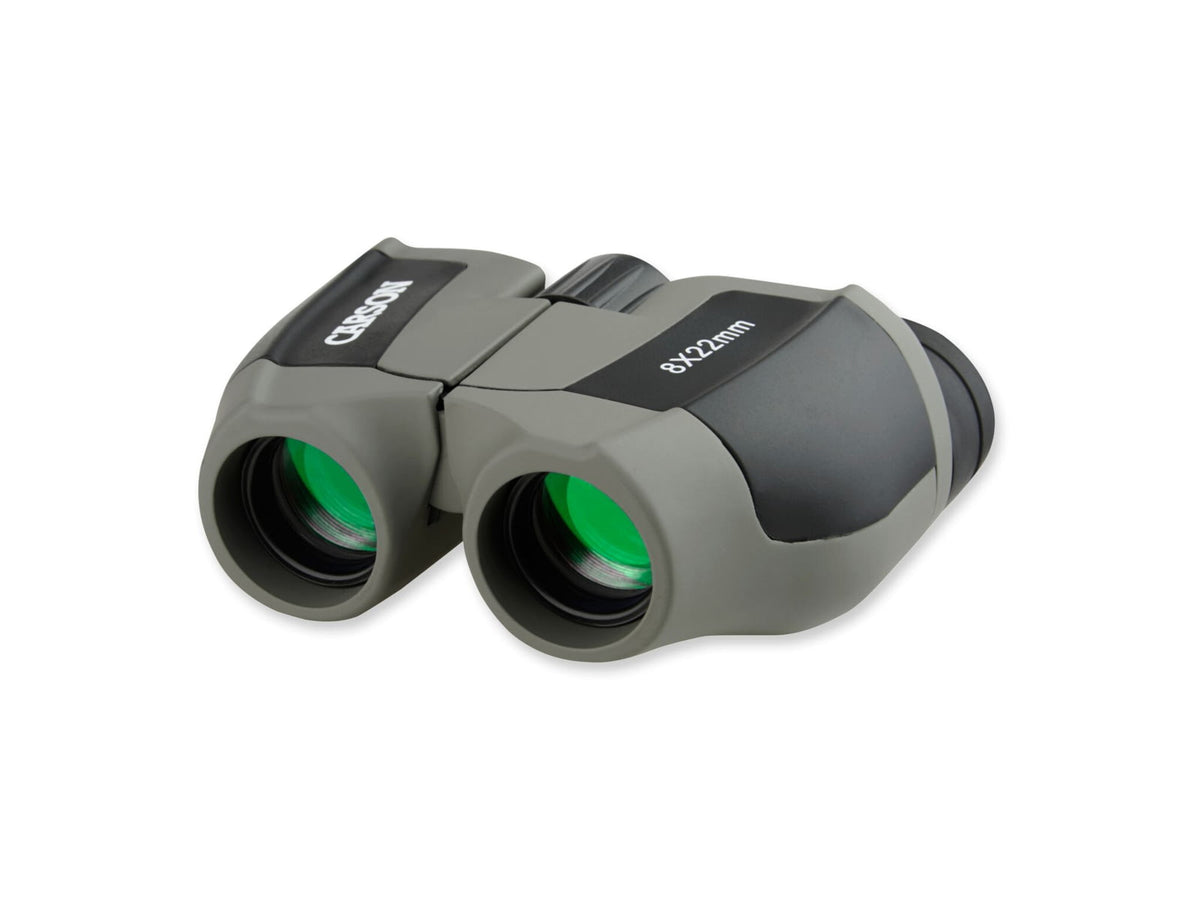 Carson Scout 8x22mm Porro Prism Binoculars Matte Gray/Black JD-822