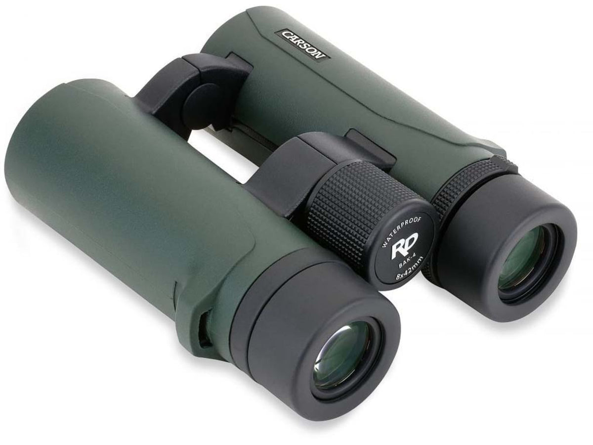 Carson RD Series 8x42mm Binocular w/Hard Protective Case Matte Green RD-842