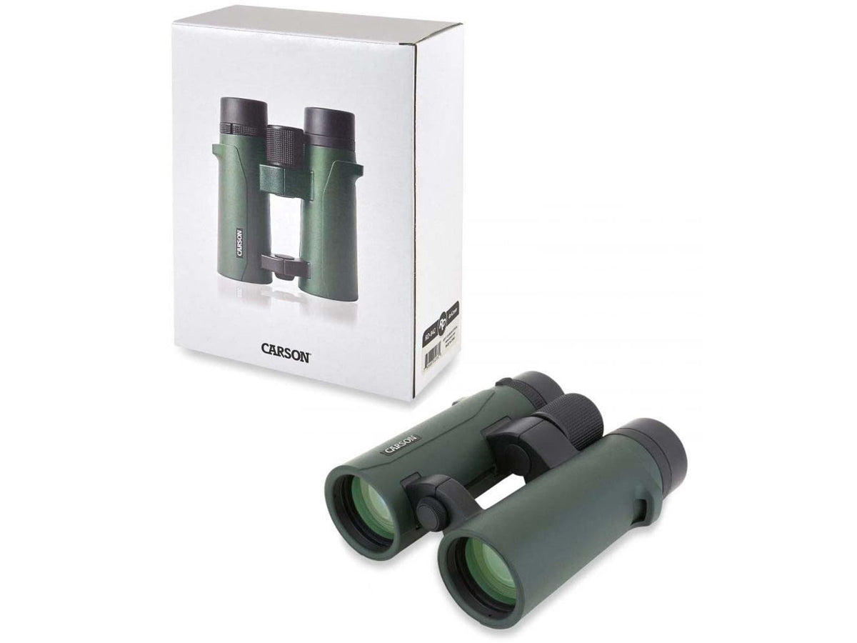Carson RD Series 8x42mm Binocular w/Hard Protective Case Matte Green RD-842