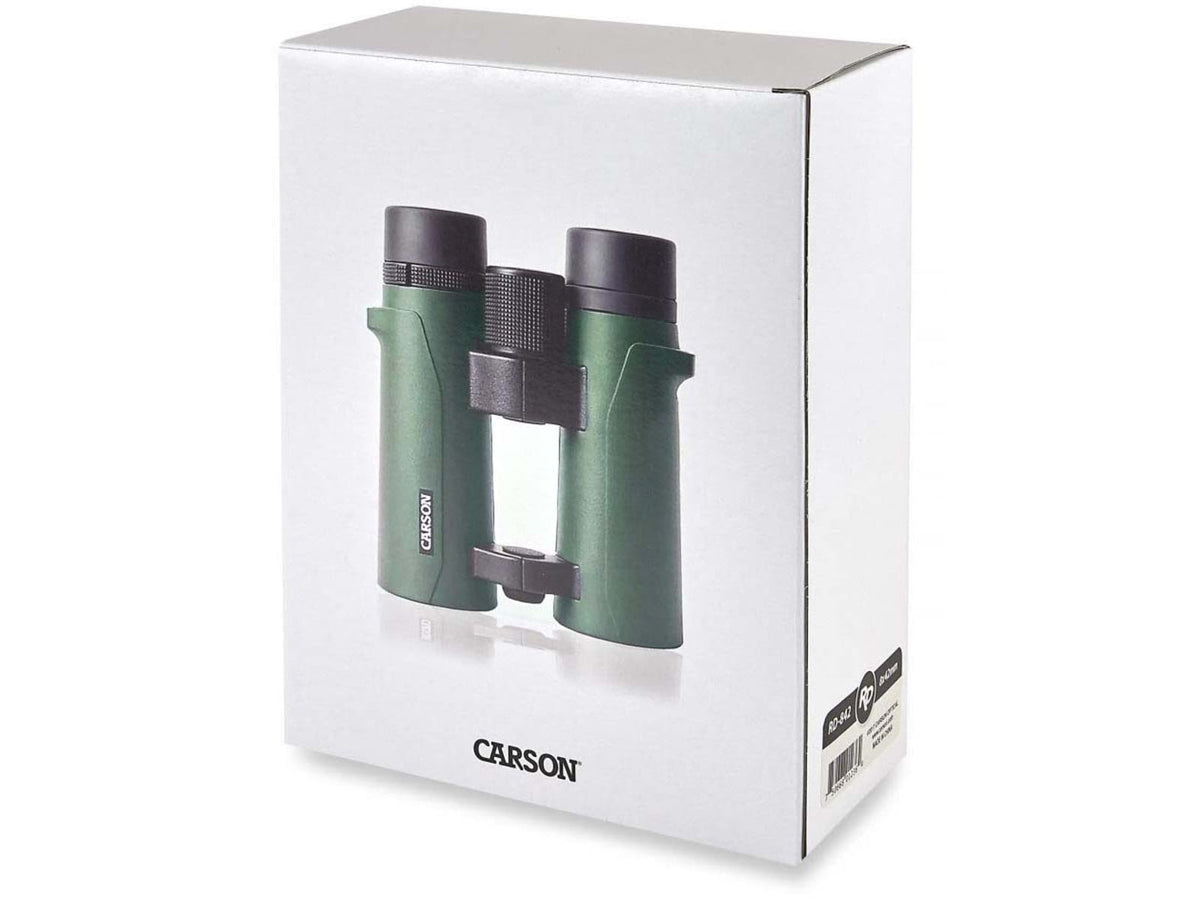 Carson RD Series 8x42mm Binocular w/Hard Protective Case Matte Green RD-842