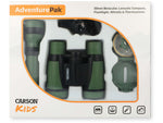 Carson Adventure Pak Binoculars 5x30mm Roof Prism Matte Green