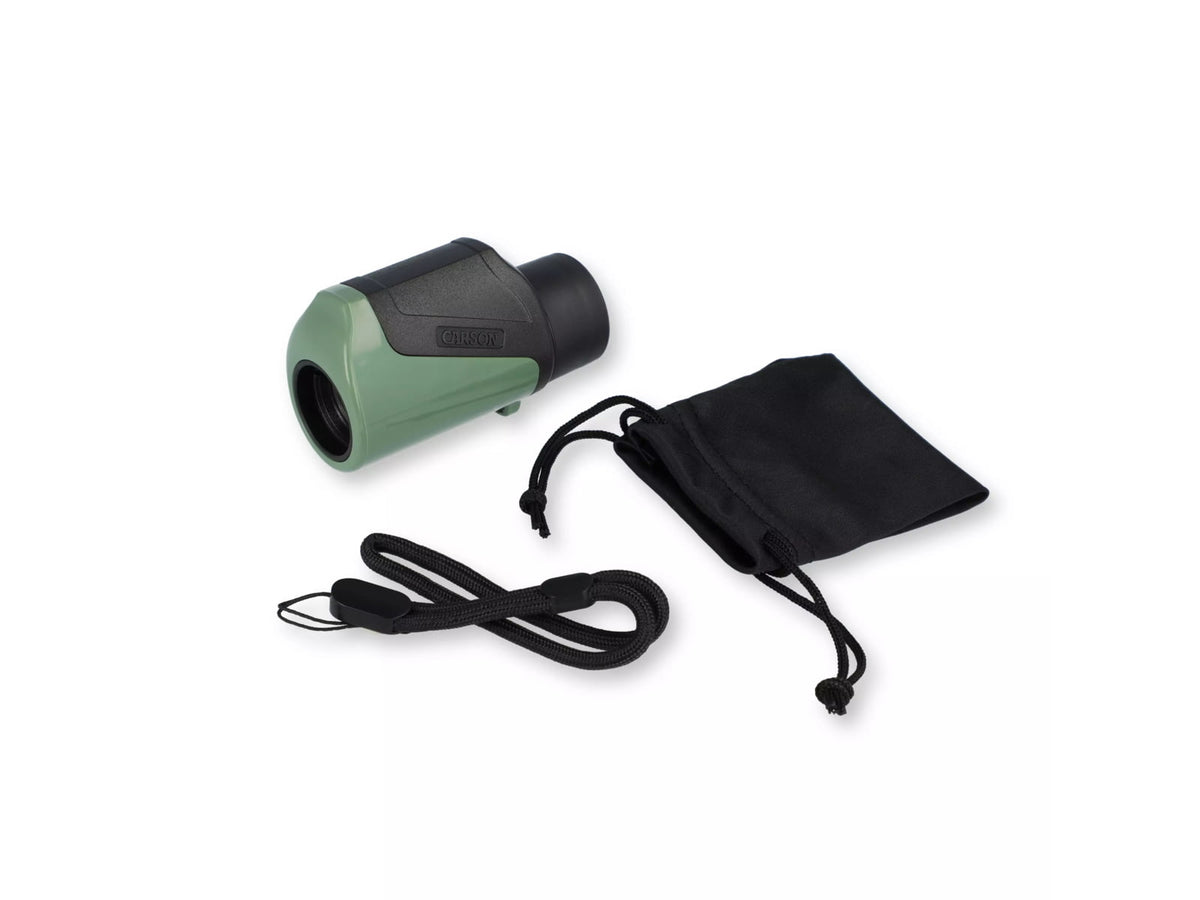Carson Bengal 7x18mm Focus Free STEM Toy for Kids Green BG-718