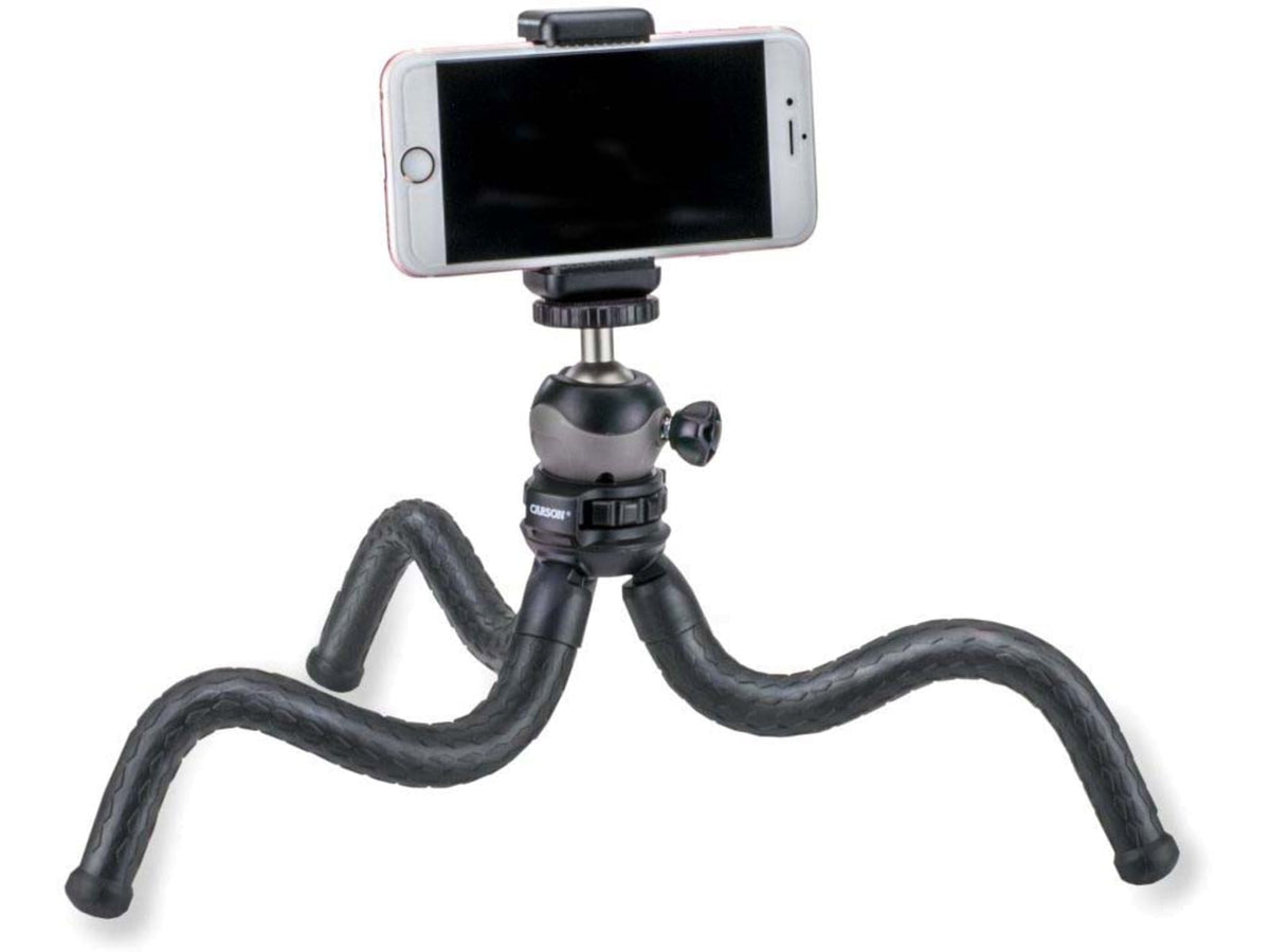 Carson BoaPod Flexible Leg Tripod w/Universal Smartphone Adapter Black TR-050
