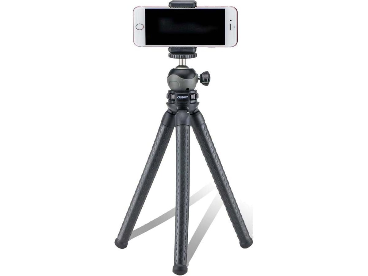 Carson BoaPod Flexible Leg Tripod w/Universal Smartphone Adapter Black TR-050