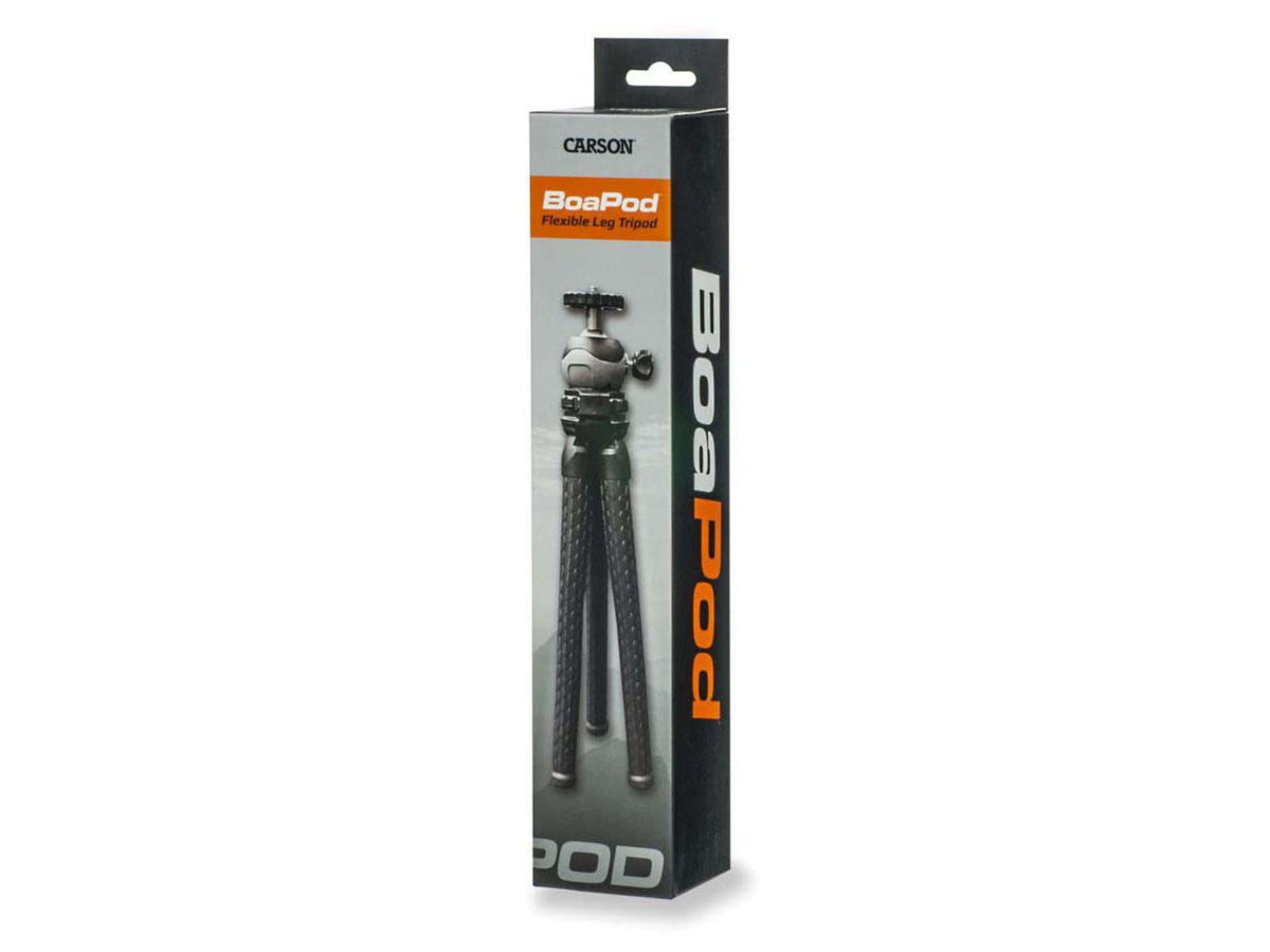 Carson BoaPod Flexible Leg Tripod w/Universal Smartphone Adapter Black TR-050